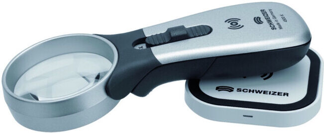 Loupe à main Tech-Line Induction Vergr.8x Lentille LED D. 30mm SWITZERLAND ; Schweizer (099842-1)