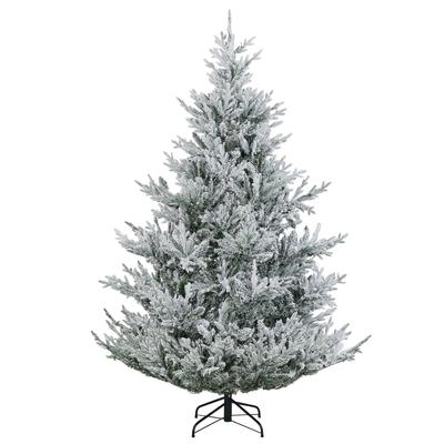 COSTWAY Weihnachtsbaum 210cm mit Schnee, warmweißen LEDs, 13 Modi, Timer & einstellbare Helligkeit.