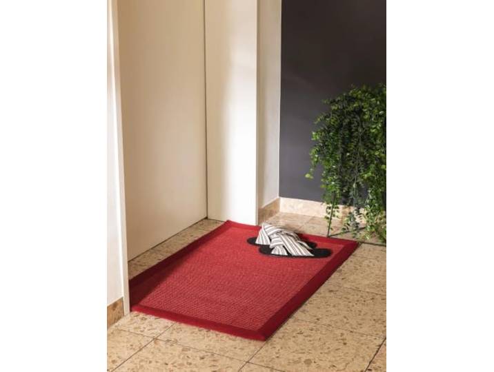 benuta Nest Sisal Naturfaser Teppich Sana - Rot 60x90 cm - Robuster Teppich für Esszimmer & Wohnzimmer - 100% Sisal Naturfaser - Zeitloses Design