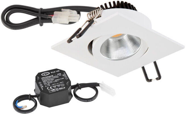 EVN Lichttechnik P-LED Plafonnier encastré 3000K 230V quad.ws PC24N60102 (PC24N60102)