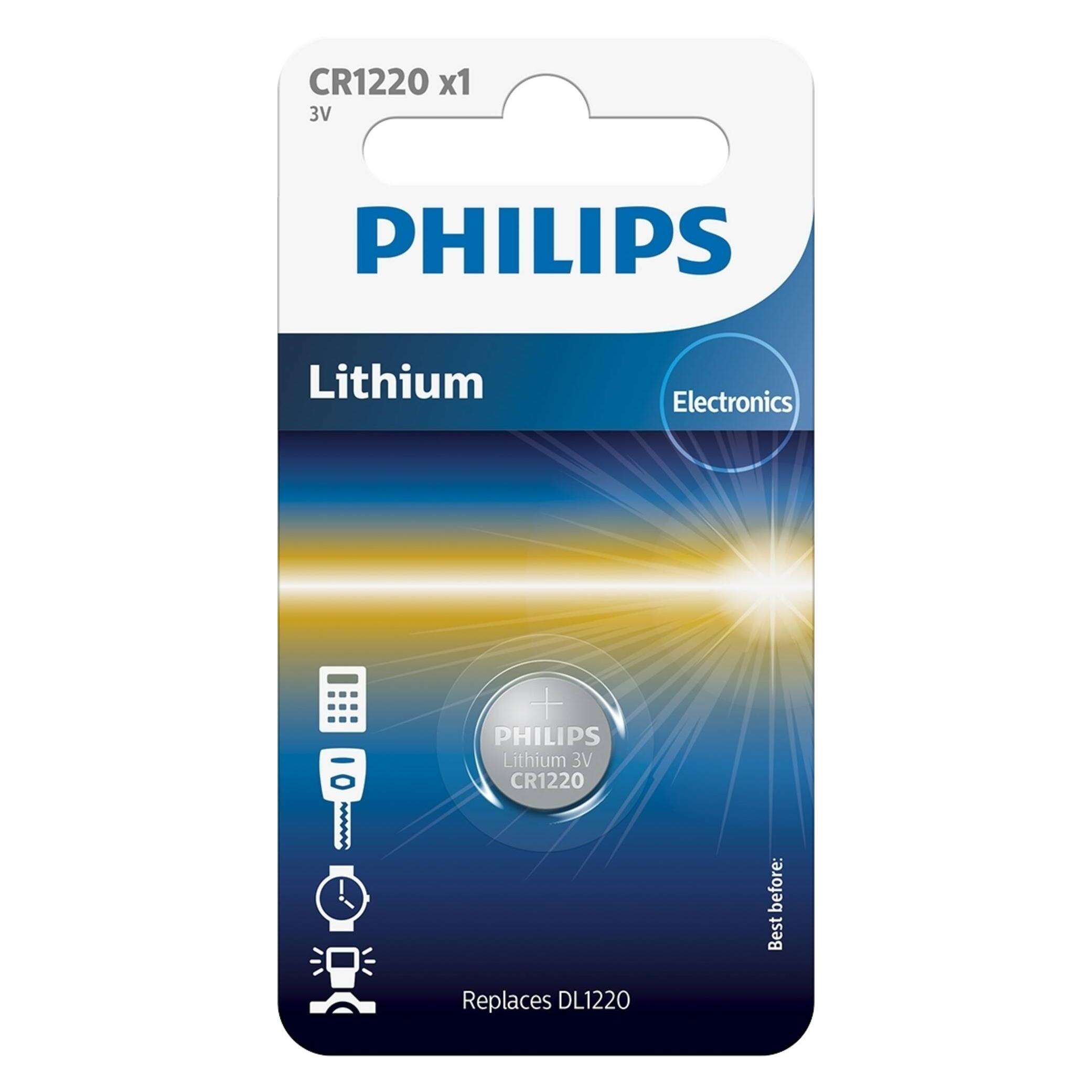 Philips Lithium CR1220 (1 Stk., CR1220, 35 mAh) (Phil-CR1220/00B)