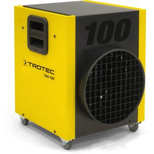 Trotec Heizlüfter TEH 100, 3 Stufen bis 18000 Watt, Elektroheizer 400V mit Sprühwasserschutz, 1785 m³/h