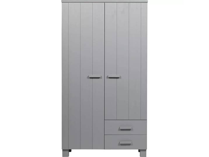 mutoni - Schrank Dennis mit Schubladen Kiefer betongrau, One Size