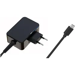 CoreParts USB-C Power Adapter (65 W), Notebook Netzteil, Schwarz