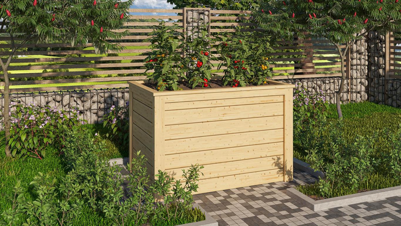 KARIBUHOLZT Hochbeet 0 natur 63x96x64 cm 08433462