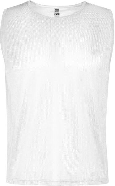 Dossard de sport personnalisé en polyester respirant Roma blanc XL