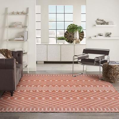 Nourison / Ds Kiri Rectangle Rug, 4' x 6', Brick