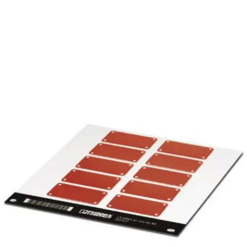 Phoenix Contact 0831637 LS-EMSP-AL (50X30) RD Gerätemarkierung Montage-Art: schrauben, nieten Rot Anzahl Markierer: 50 5St.