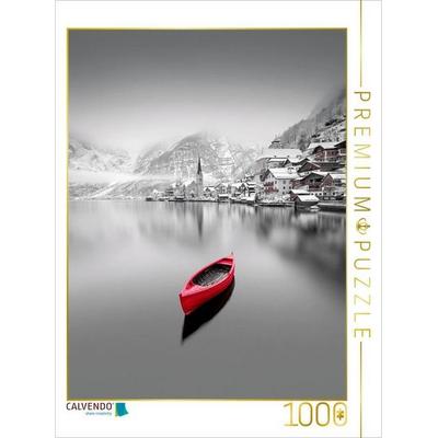 CALVENDO Puzzle Hallstadt, ein Wintermärchen am See | 1000 Teile Lege-Größe 64x48cm Foto-Puzzle für glückliche Stunden, von , Calvendo Puzzle