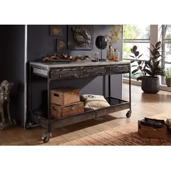 Konsolentisch Mango 150x45x90 grau lackiert HEAVY INDUSTRY #121