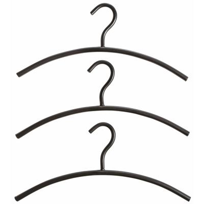 Kleiderbügel, schwarz, B:42cm H:18cm, Metall, HOFMANN LIVING AND MORE, Kleiderbügel, Kleiderbügel