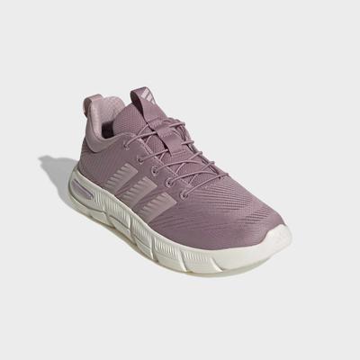 Walkingschuh ADIDAS SPORTSWEAR "CLOUDFOAM FLEX, ELASTISCHE SCHNÜRSENKEL", Damen, Gr. 38,5, rosa (magic mauve, dual lila, sanftes weiß), Textil, Schuhe Walkingschuh