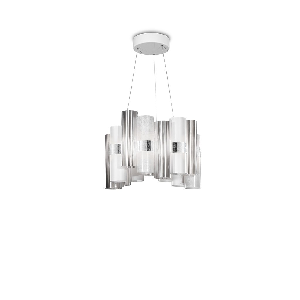 Slamp La Lollo Pendelleuchte (weiß, medium (Ø 48cm, H 35cm)) weiß | medium (Ø 48cm, H 35cm) LALSM00WHT01T00NMTEU
