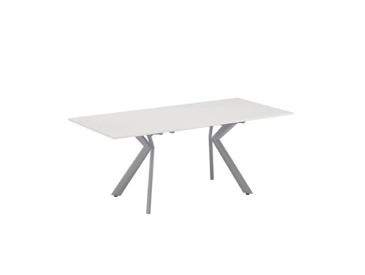 Vicco Esstisch Trill, Weiß/Grau, 140-190 x 90 cm