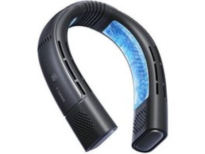 Ventilateur de cou TORRAS Coolify 2S PRO ICE-FEEL mini climatiseur portable silencieux ultra léger rechargeable été Noir