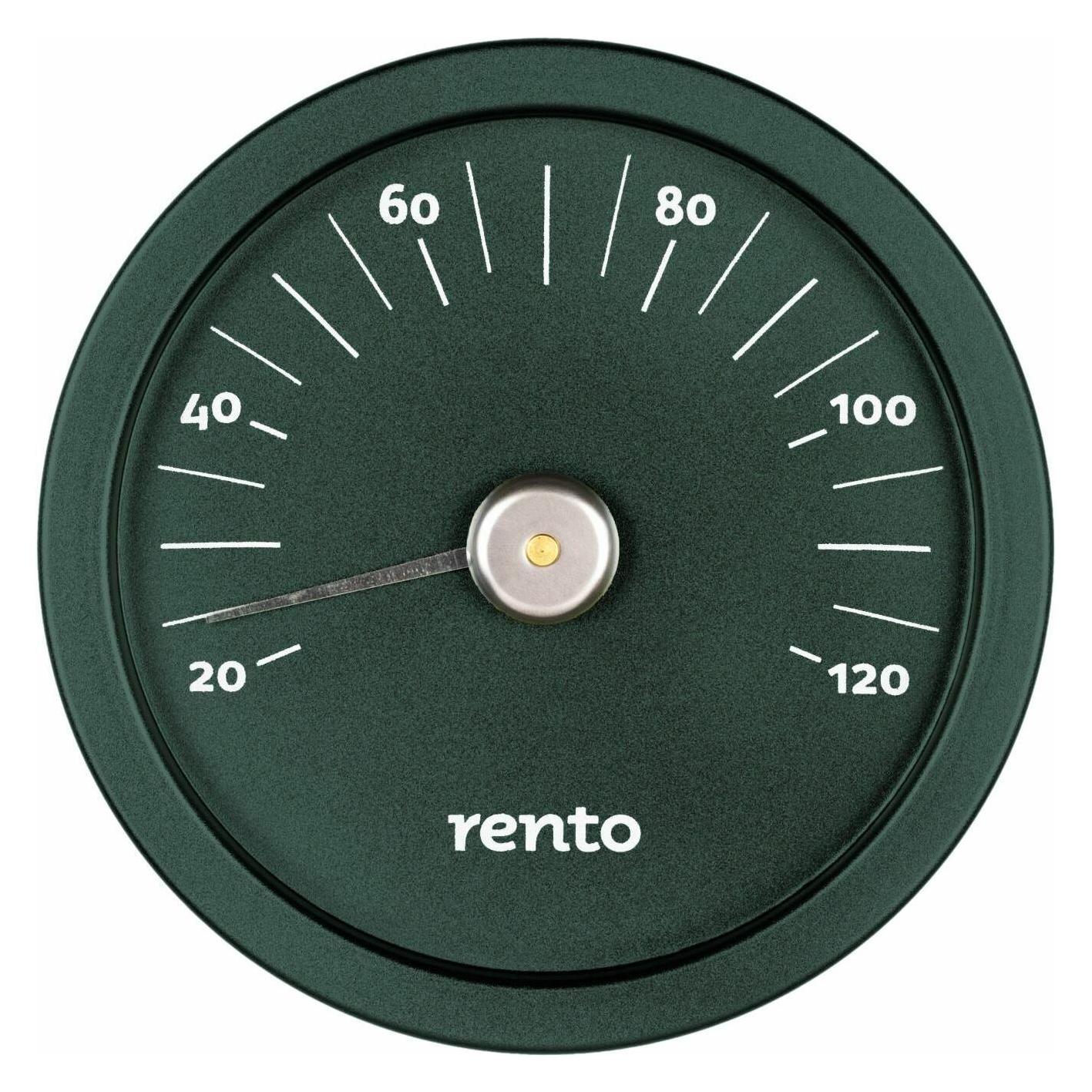 Rento Sauna-Thermometer, Aluminium, schwarz, rund (39614095)