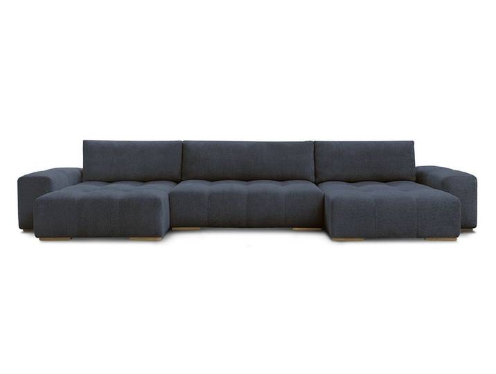 Wohnlandschaft BOBOCHIC ANAKIN Boucle-Stoff dunkelblau