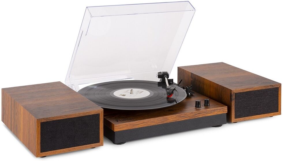 Gira Discos Madeira Bluetooth c/ Colunas (RP165) - FENTON