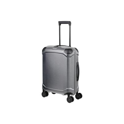 Trolley TRAVELITE "MILLENNIUM Reisekoffer Hartschale", Gr. B/H/T: 40cm x 55cm x 20cm 37 l, grau (silber), Polycarbonat, Koffer, aus leichtem Polycarbonat mit stabiler Bauweise und Innenaufteilung