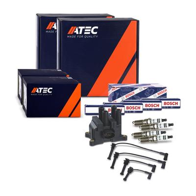 Atec Zündspule + Zündkabel + Zündkerze [Hersteller-Nr. 40643210] für Ford, Mazda