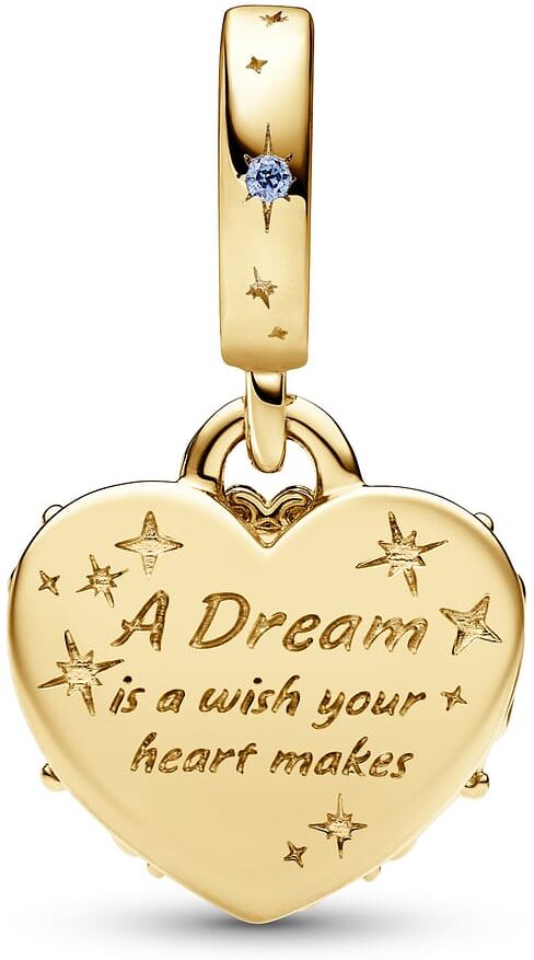 Charm Pandora Pendant Double Disney Carrosse De Cendrillon Et Cœur Femme