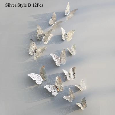 Uplift Picks 3D Mirror Butterfly Wall Stickers Elegant DIY Wall Decor For Living Room And Events 07
