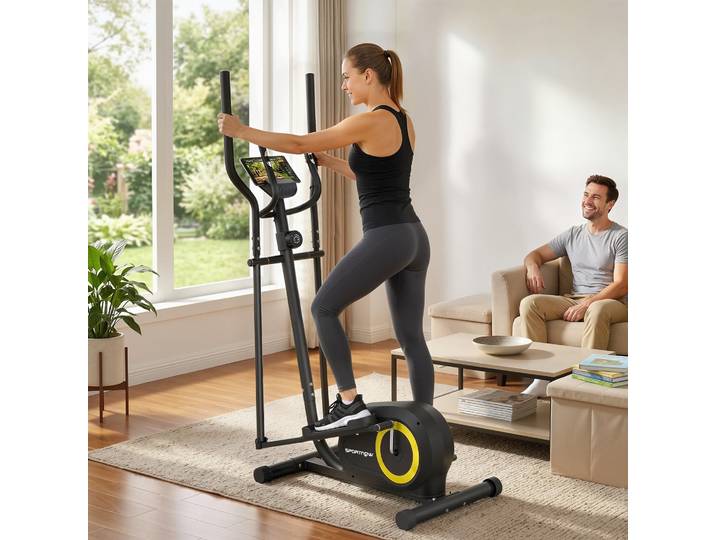 SPORTNOW Elliptique Magnétique Silencieux Maison Compatible App