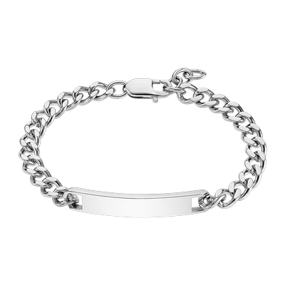 Armband LOTUS "Temptation Game", silber (edelstahlfarben), Armbänder, Herren, 22cm, Edelstahl, Armband