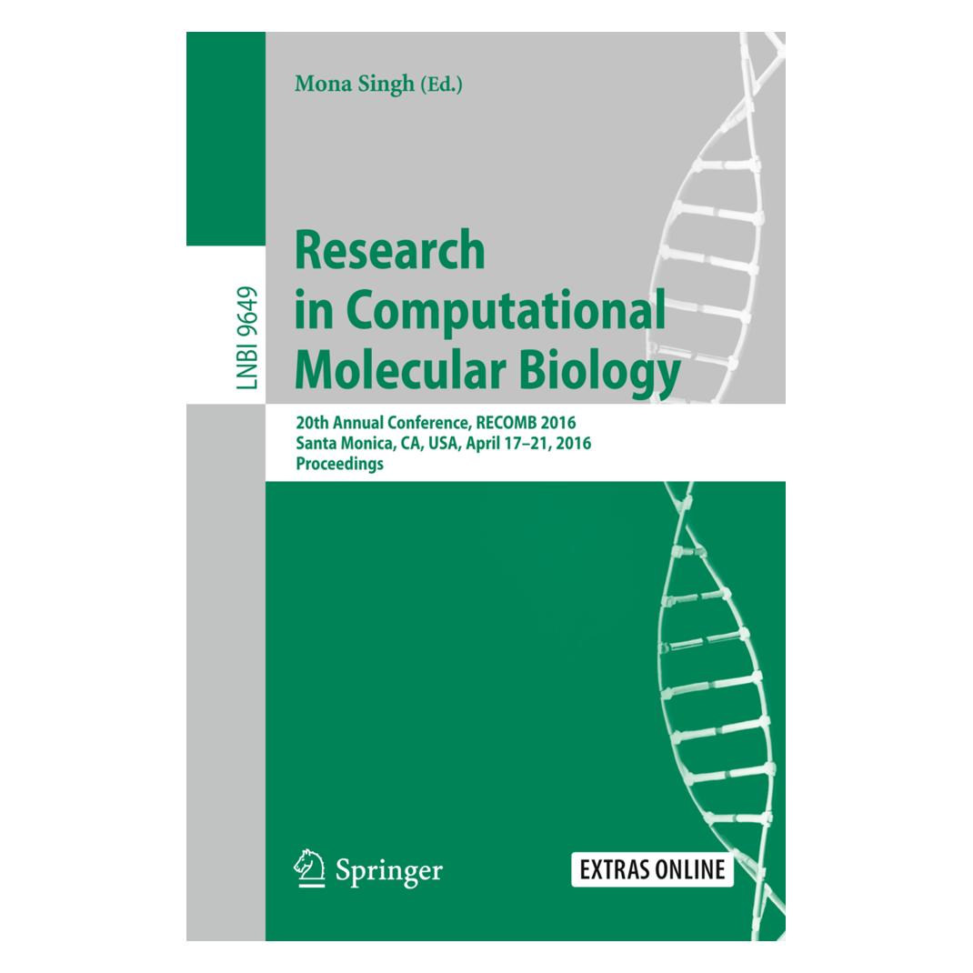 Springer Research in Computational Molecular Biology (Englisch, Softcover, Mona Singh) (55617997)