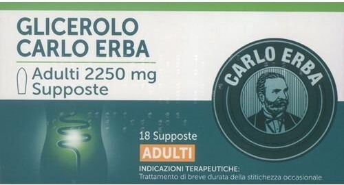 GLICEROLO (CARLO ERBA)*AD 18 supp 2.250 mg