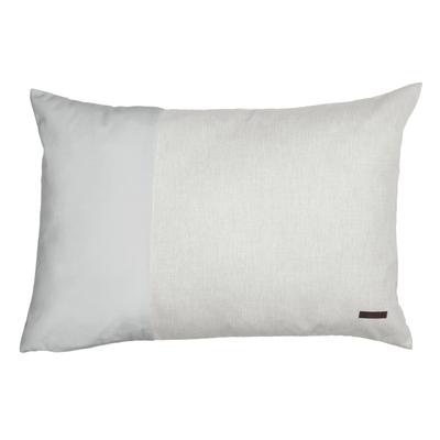 Dekokissen ESPRIT "Harp", grau, unifarben, B:58cm L:38cm, Obermaterial: 100% Polyester, Dekokissen_Sitzkissen_Kissenhüllen, aus Microvelour