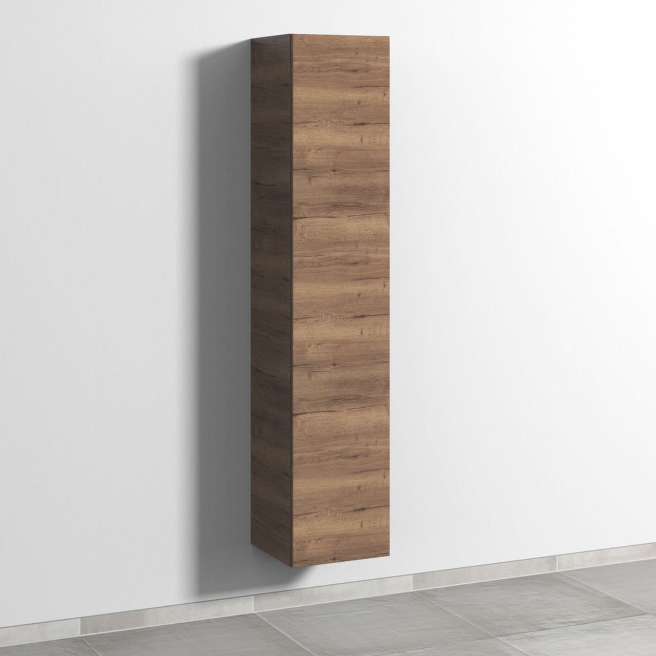 Sanipa 3way Hochschrank mit 1 Tür, Eiche-Tabak SM10950