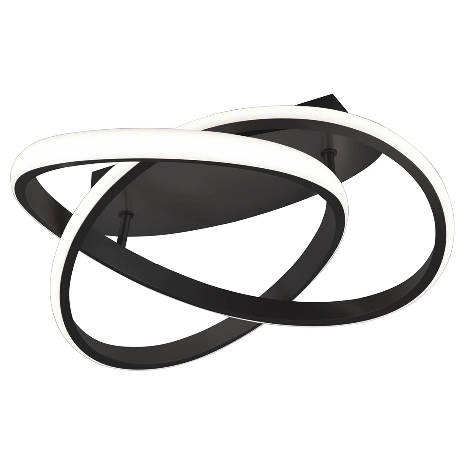 RL LIVE YOUR LIGHT Design LED-plafondlamp Course zwart Ø 45 cm
