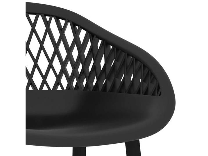 Elégant Tabouret Haut/Chaise de cuisine Noir - Chaises de bar lot de 4 noir PRO7674996599570