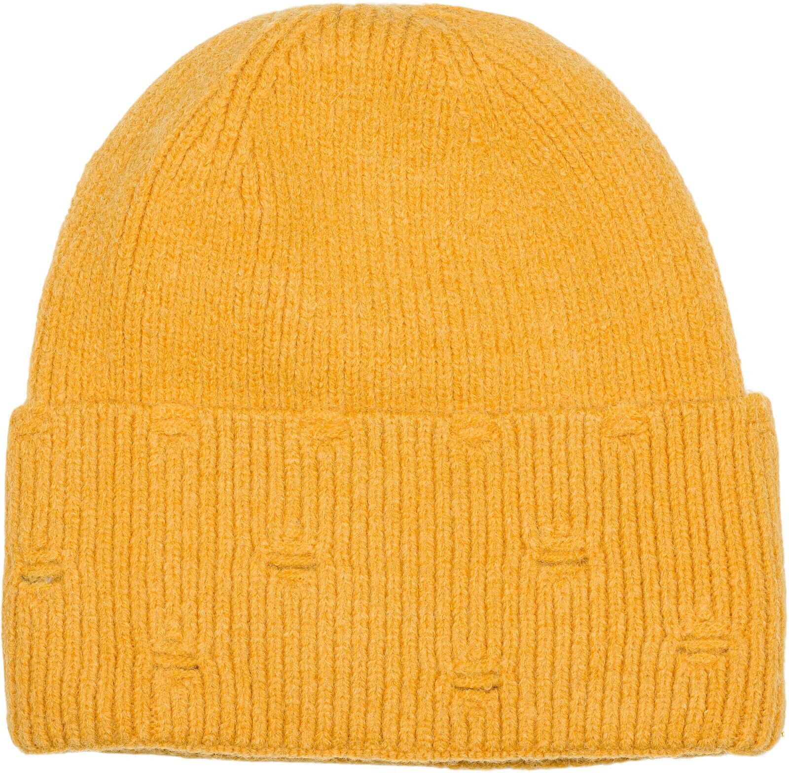Strickmütze STYLEBREAKER "Strickmütze mit Rippenmuster und Rissen", Herren, gelb (senf), 100% Polyacryl PAN., Modisch, Mützen Strickmütze