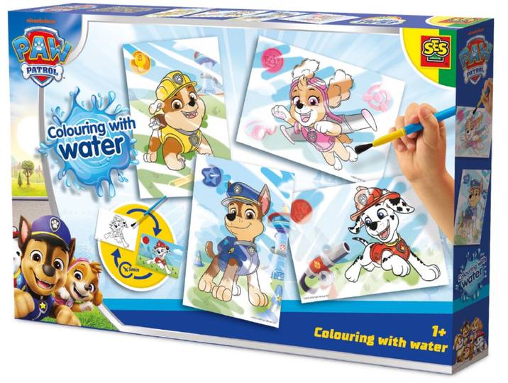 SES Creative Paw Patrol - Kleuren Met Water - Vrolijke afbeeldingen