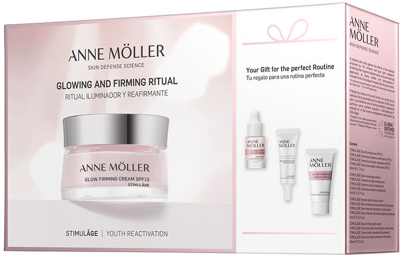 Anne Möller Coffret de 4 rituels de stimulation illuminants et raffermissants