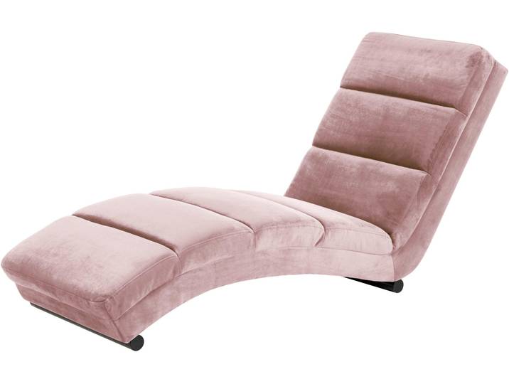 Chaiselongue, Samtvelours, Rosa 60×82×170 cm, Gepolstert, Modern, ACTONA GROUP