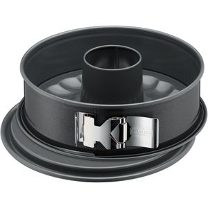 Kaiser Backform La Forme Plus mit Flach- & Rohrboden aus Stahl, Ø 28 cm, anthrazit, antihaftbeschichtet, Springform
