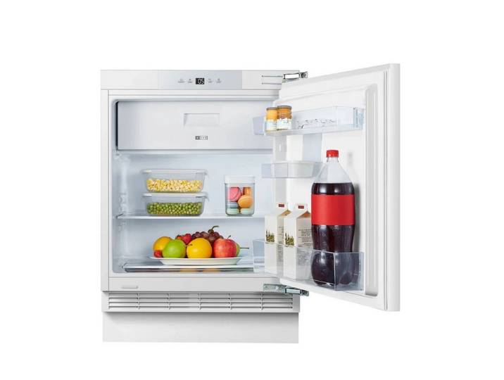 PKM Kühlschrank KS117UBE, 81.80 cm hoch, 59.50 cm breit, Tür-offen-Alarm, Unterbaufähig, wechselbarer Türanschlag