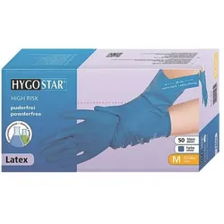 Franz Mensch 50 Chemikalienschutzhandschuh HIGH RISK Größe L Latex blau