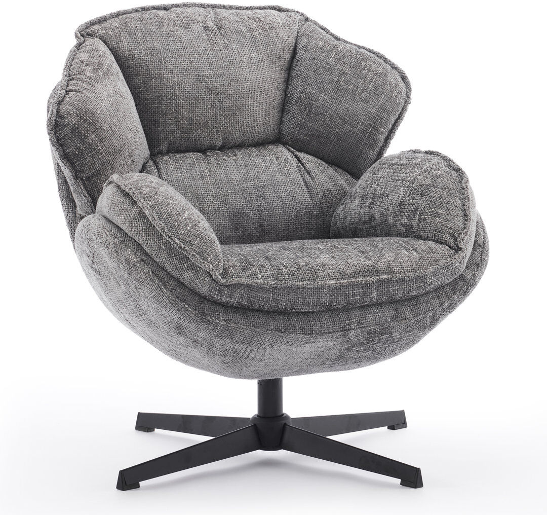 George Oliver Upholstered Fabric Armchair Gray 75.99;85.01cm H X 75.99cm W X 18.5cm D