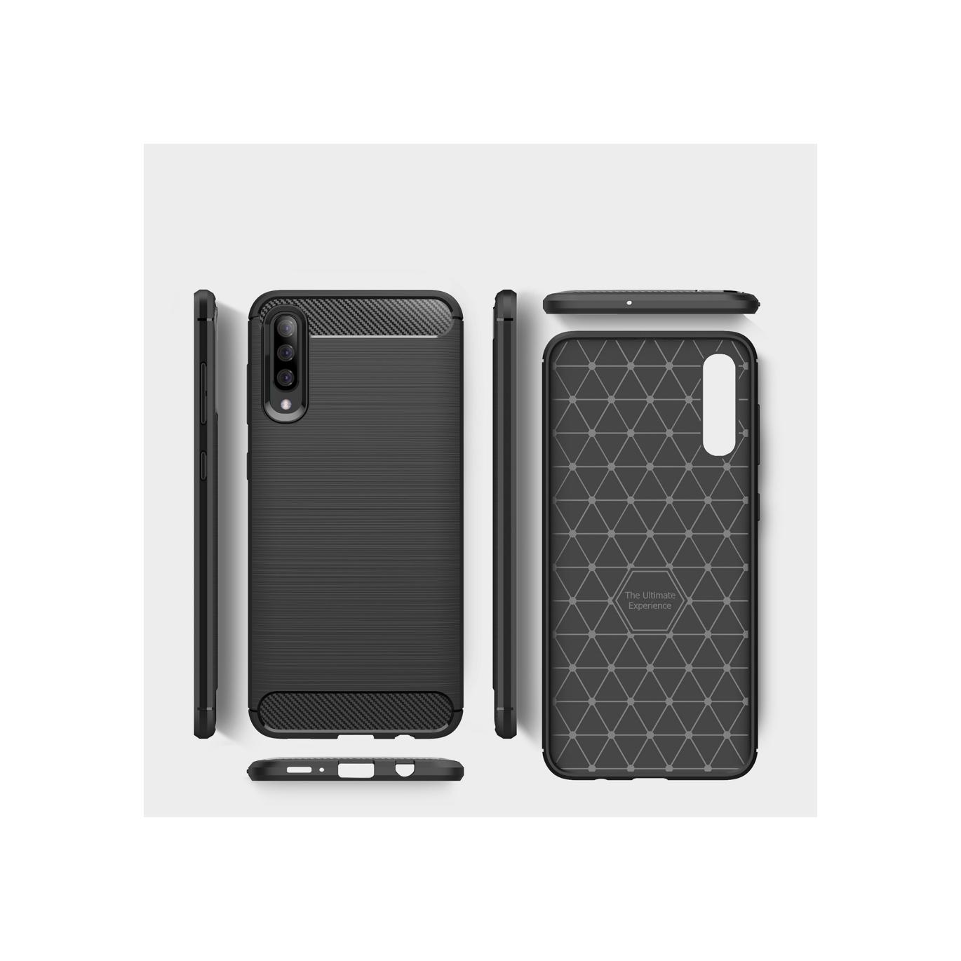 Screenguard Samsung Galaxy A30s Hülle Carbon Brushed Soft TPU (Samsung Galaxy A30s) (00025675)