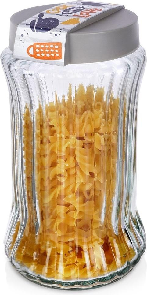 Excellent Houseware Glazen container voor losse producten, 1,6 liter