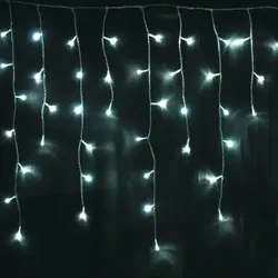 Lex 120er LED Eiszapfen Lichtervorhang Lichterkette Außen Innen Weihnachtslicht weiß : Weiß : 120 LED ́s