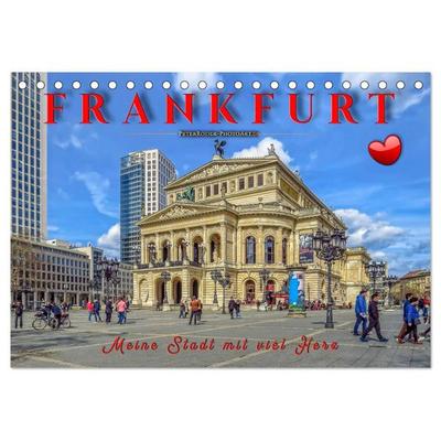 Frankfurt - meine Stadt mit viel Herz (Tischkalender 2027 DIN A5 quer), CALVENDO Monatskalender