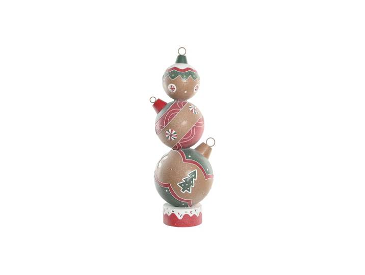 Décoration boule de noël en acier multicolore 33x30x90 cm