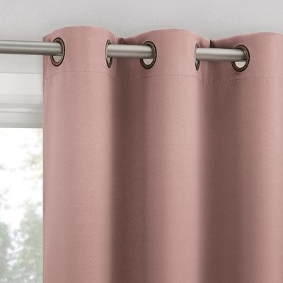 Sun Zero Sheridan Dual-Sided Magnetic Closure Total Blackout Grommet 2-Piece Curtain Panel Pair