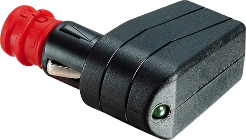 ProCar Universal-Winkelstecker mit LED Belastbarkeit Strom max.=7.5A Passend für (Details) Zigarettenanzünder- und Normsteckdosen