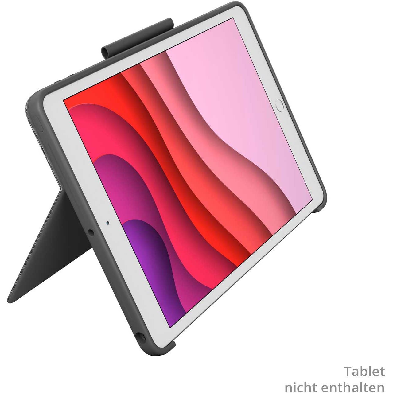 Logitech Combo Touch, KeyboardDock für Apple iPad 10.2" grau, CH Layout (920-009609)